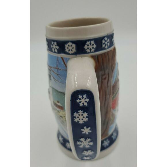 Vintage Anheuser Busch BUDWEISER 1995 Clydesdale Annual HOLIDAY BEER STEIN Mug - Picture 6 of 7